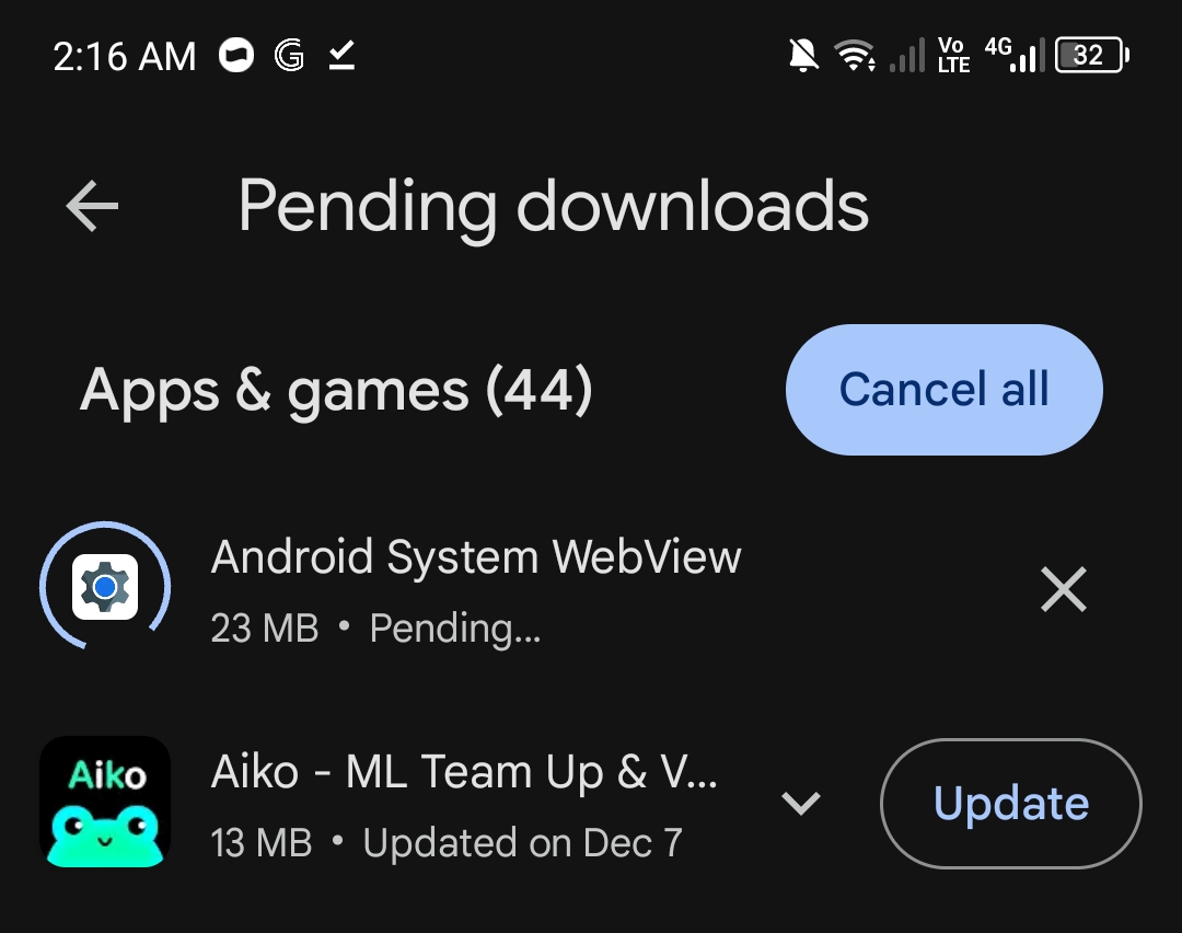 aplikasi android tidak bisa di update